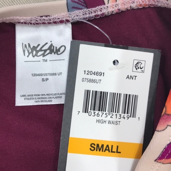 Mossimo Printed High Waist Lace-Up Bikini Bottom - Picture 4 of 5